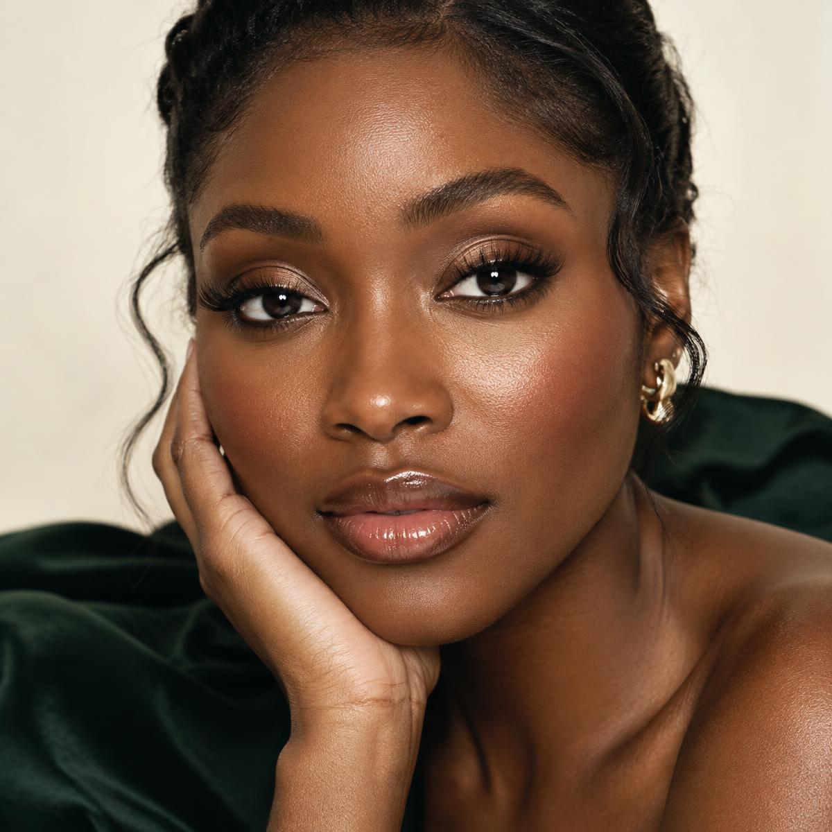 Soft glam makeup look